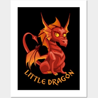 Little Red Dragon Posters and Art